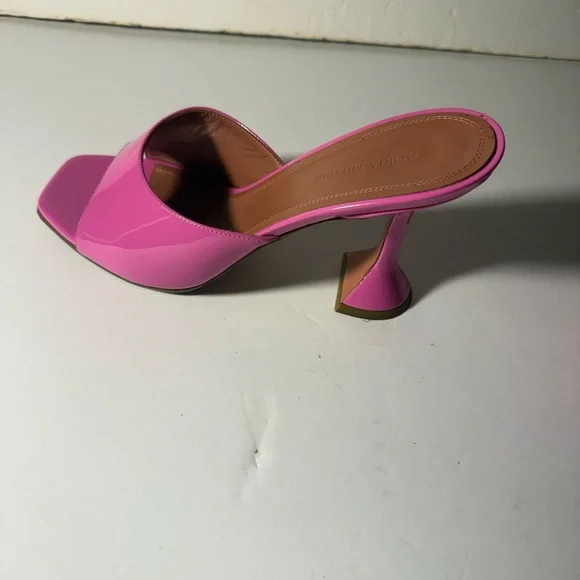 Amina Muaddi Vibrant Pink Mules - Picture 6 of 8